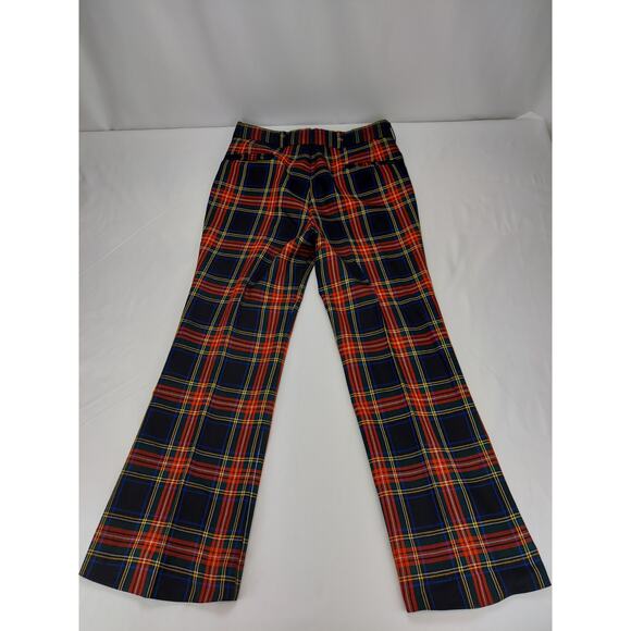 Vintage The Scotch House Tartan Plaid Wool Straight Leg Pants Mens 32x30 - Picture 3 of 12